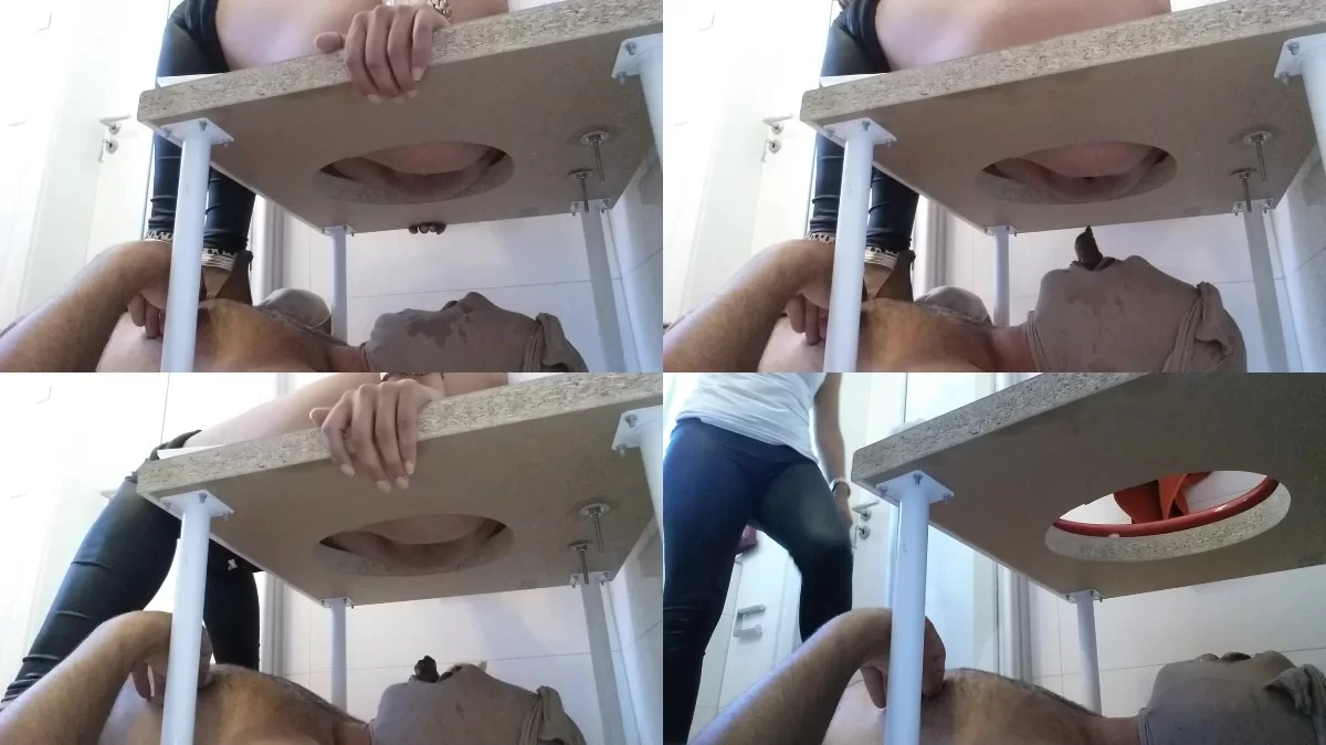 Shopping and Shitting on the Toilet mouth new femdom scat porn
