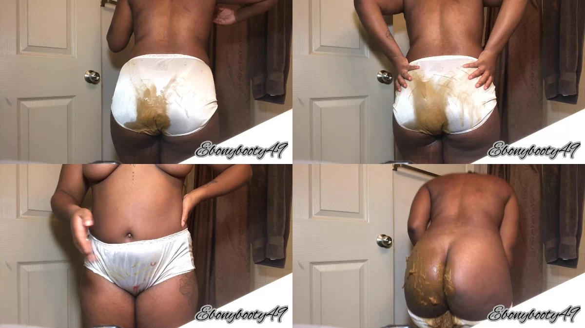 Ebonybooty49 – Sick panty poop